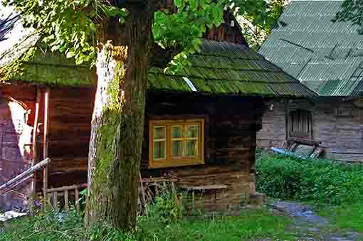 drevenica v osade Jánošíkovci